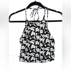 Floral halter top